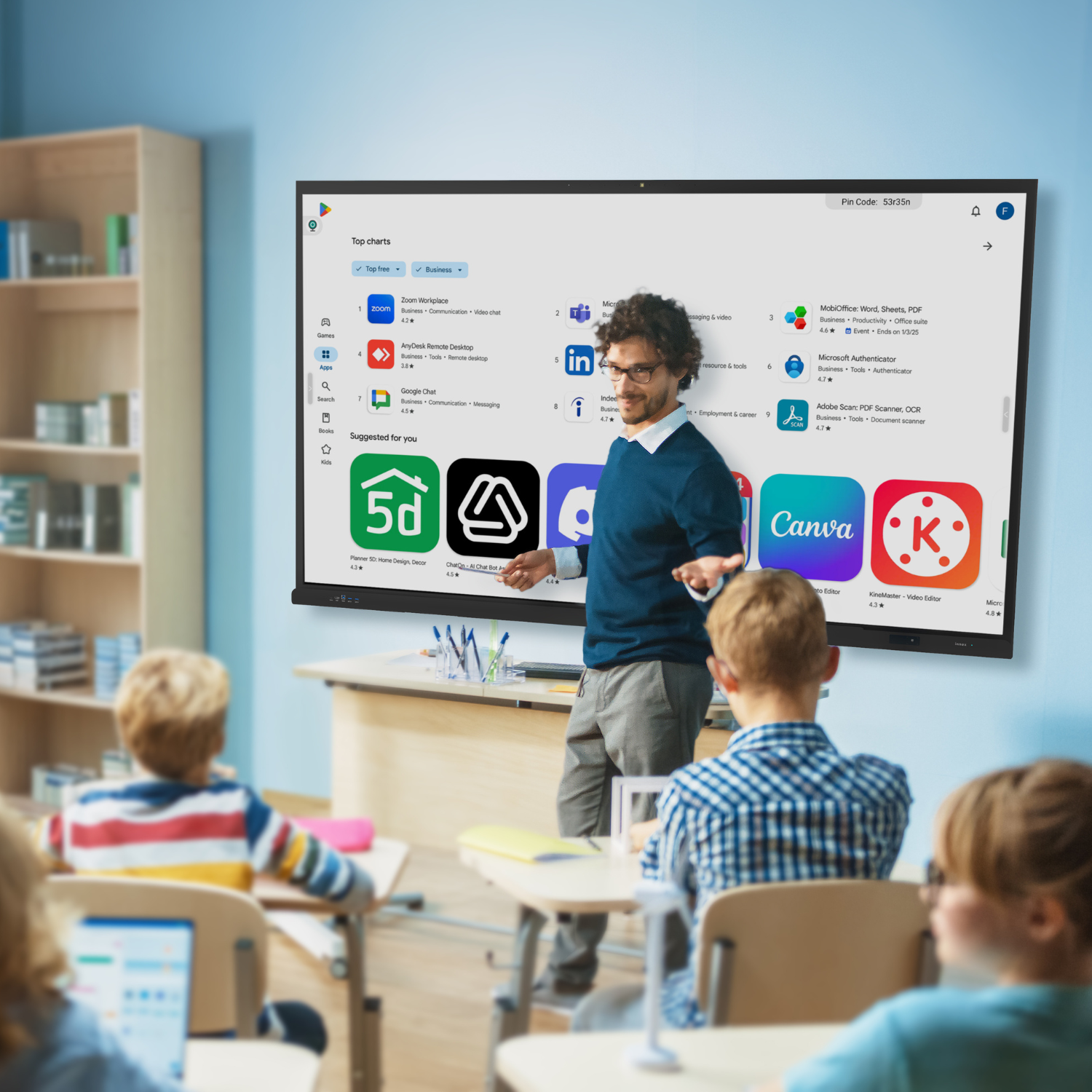 Innex Meeting Hub EU Plus Series Google EDLA-Certified Interactive Display