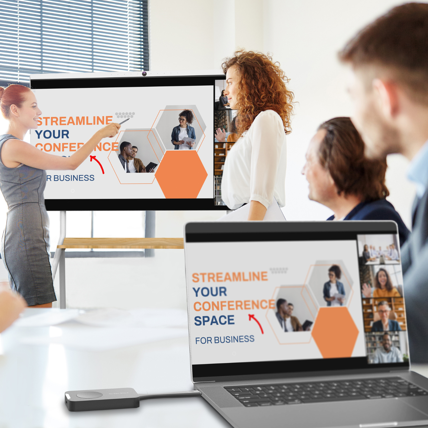 Innex Meeting Hub CM Series All-in-One Mobile Interactive Display (Cart Included)