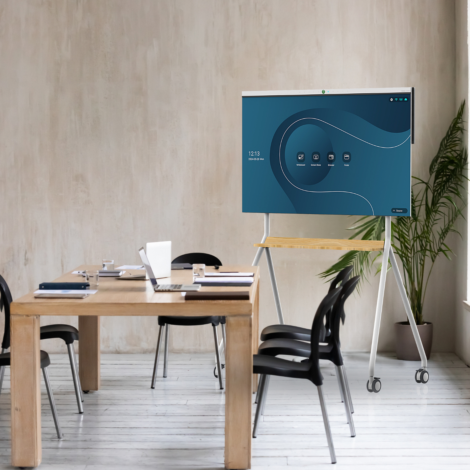 Innex Meeting Hub CM Series All-in-One Mobile Interactive Display (Cart Included)